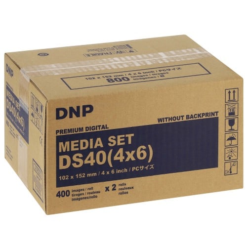 DNP - Consommable thermique pour DS40 - 10x15cm - 800 tirages - Non marqué au dos