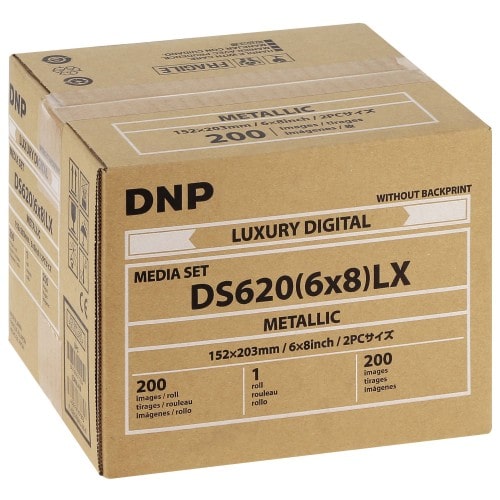 DNP - Consommable thermique pour DS620 Media Set DS620SERIES (6x8) LX METALLIC - 15x20cm - 200 tirages