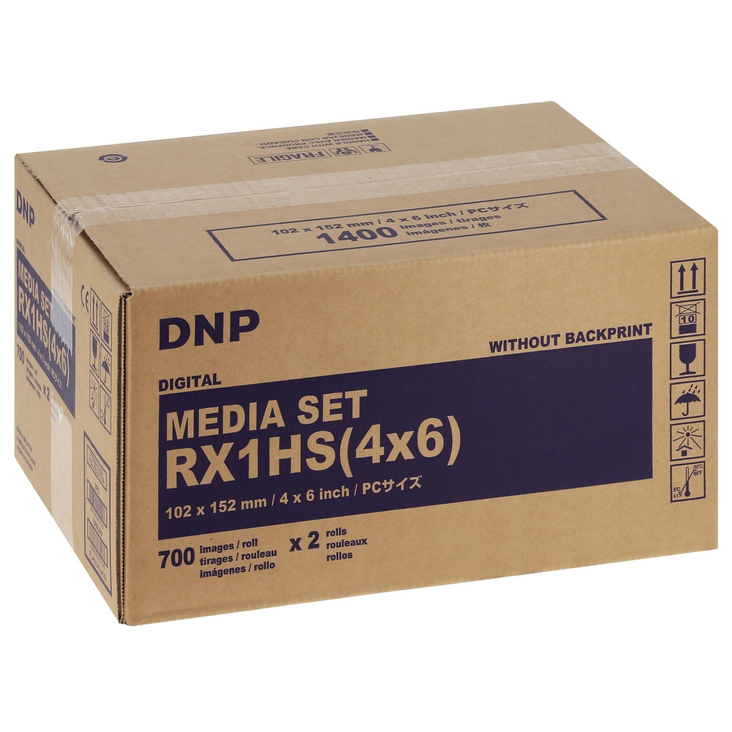 Consommable thermique DNP pour DS-RX1 HS - 10x15cm (HS) - 1400 tirages - Non marqué au dos