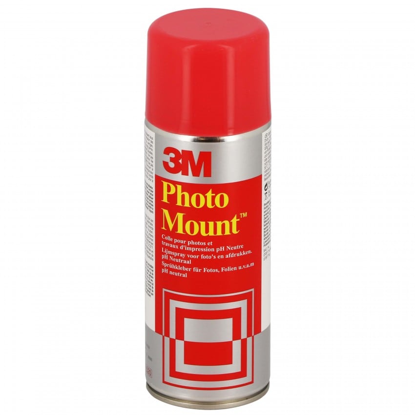 Bombe spray colle 3M Photo Mount pour photos, travaux d'impression Collage permanent 400ml