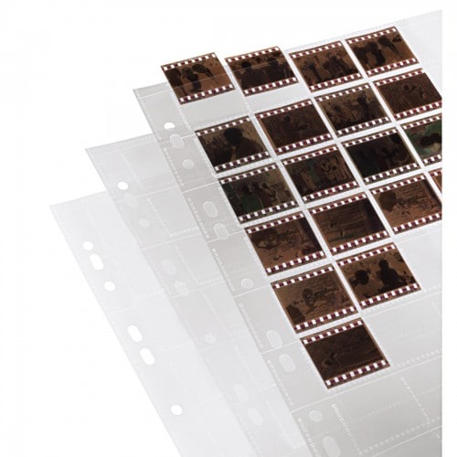 HAMA - Feuillets de classement A4 - en polypropylène 80µ pour films 135 pour 40 vues coupées individuellement - Paquet de 25