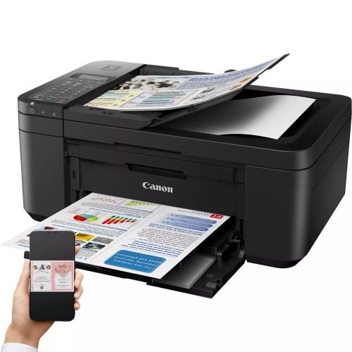 CANON - Imprimante jet d'encre Pixma TR4550 - Multifonction - Chargeur de documents - Tirages A4 - Noire