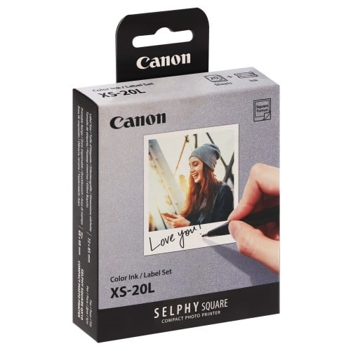CANON - Consommable thermique Kit XS-20L pour SELPHY Square QX10 - 20 Feuilles 6,8x6,8cm