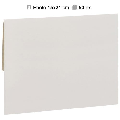 MB TECH - Pochette agrandissement 17x23cm Blanche pour photo 15x21cm - Carton de 50