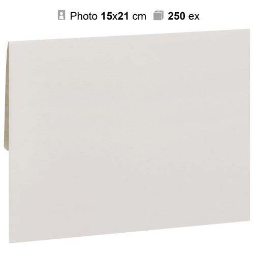 MB TECH - Pochette agrandissement 17x23cm Blanche pour photo 15x21cm - Carton de 250