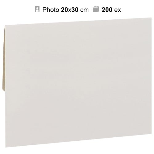 MB TECH - Pochette agrandissement 22x32cm Blanche pour photo 20x30cm - Carton de 200