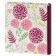 pochettes avec mémo FLOWERS - 100 pages blanches - 200 photos - Couverture Violette 24x24,8cm - Lot de 3