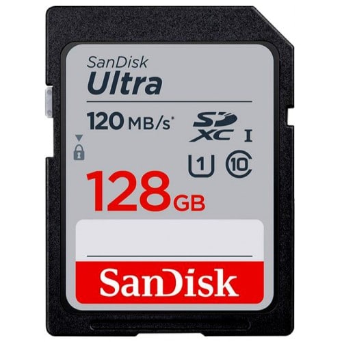 SANDISK - Carte mémoire SD XC Ultra Classe 10 (120Mo/s 533x) - 128 GB