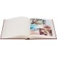 traditionnel CEZANNE - 100 pages blanches + feuillets cristal - 400 photos - Couverture Bordeaux 30x31cm