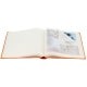 traditionnel SINGO - 100 pages blanches + feuillets cristal - 400 photos - Couverture Orange 30x30cm