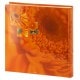 traditionnel SINGO - 100 pages blanches + feuillets cristal - 400 photos - Couverture Orange 30x30cm
