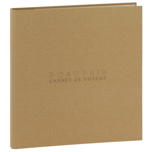 PANODIA - Carnet de voyage traditionnel MADAGASCAR - 60 pages blanches - 300 photos - Couverture Marron 33x34cm