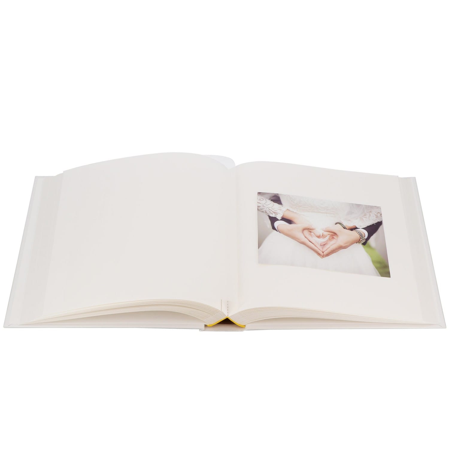 Album photo GOLDBUCH traditionnel Mariage CUORI - 100 pages blanches + feuillets  cristal - 400 photos - Couverture Blanche 30x31cm