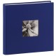 traditionnel JUMBO FINE ART - 100 pages blanches + feuillets cristal - 400 photos - Couverture Bleue 30x30cm