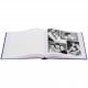 traditionnel JUMBO FINE ART - 100 pages blanches + feuillets cristal - 400 photos - Couverture Bleue 30x30cm