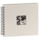 traditionnel FINE ART - 50 pages noires + feuillet cristal - 100 photos - Couverture Blanc 28x24cm