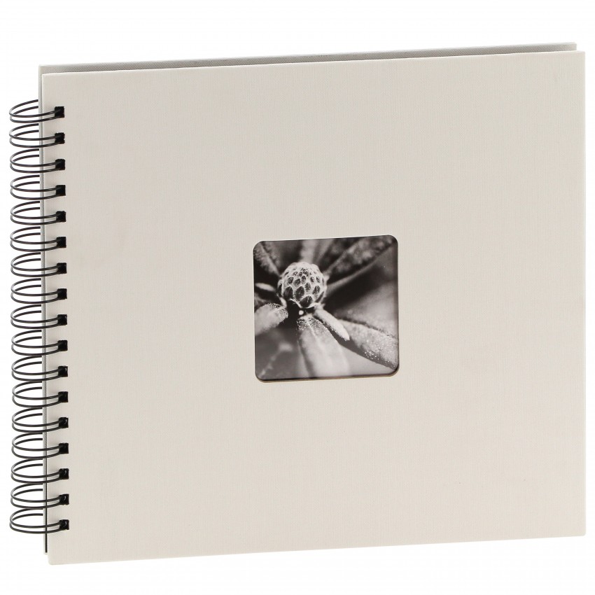 traditionnel FINE ART - 50 pages noires + feuillet cristal - 100 photos - Couverture Blanc 28x24cm