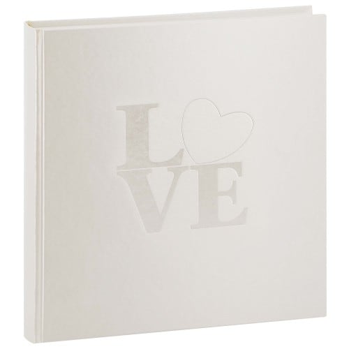 GOLDBUCH - Album photo traditionnel Mariage WHITE LOVE - 60 pages blanches + feuillets cristal - 240 photos - Couverture Blanche 30x31cm