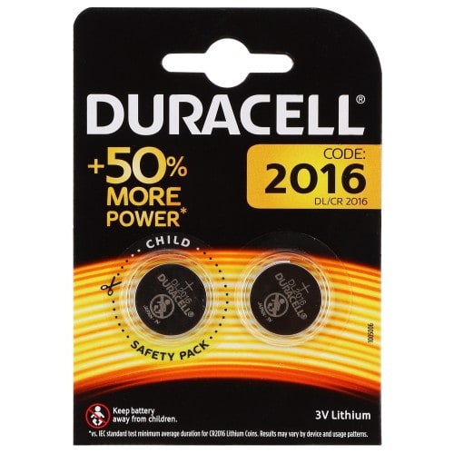 DURACELL - Pile lithium CR2016 3V Blister de 2 piles