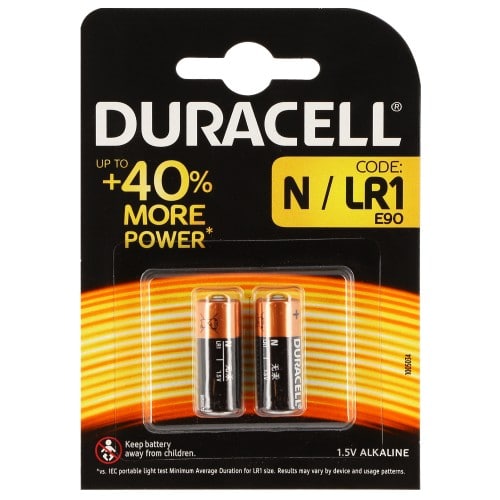 DURACELL - Pile alcaline LR1 MN9100 AM5 1,5V Blister de 2 piles