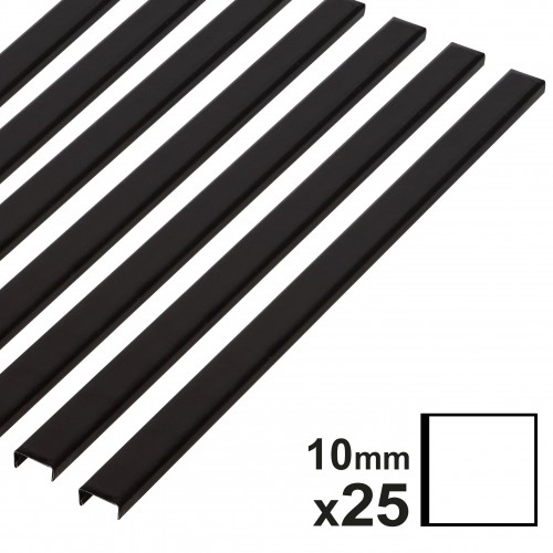 OPUS - Baguette couverture album pour 30x30cm 10mm noire 25 pièces