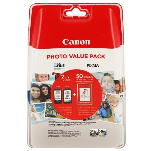 Cartouche d'encre CANON Pixma - PG-545XL / CL-546XL - Multipack de