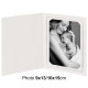 Chemise photo BESOIN & BARJON Collection FUSAIN : contour gris 2 volets - pour photo 9x13/10x15cm - Lot de 100