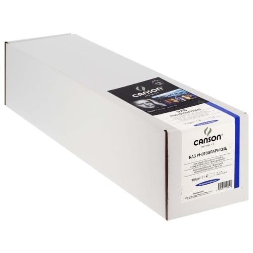 CANSON - Papier jet d'encre Infinity Rag Photographique blanc mat 310g - 24" (61cm) - 15,24m