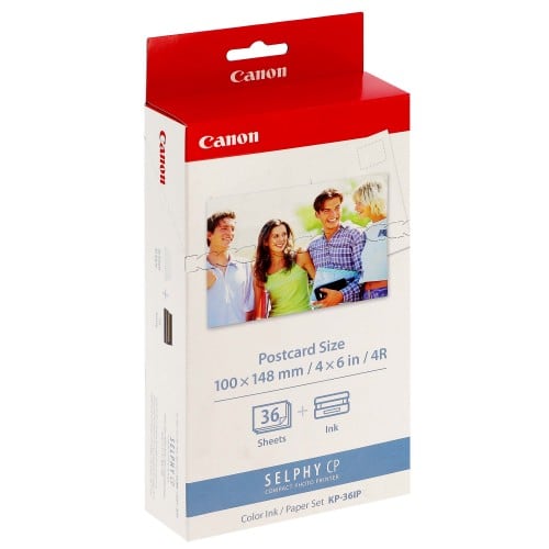 CANON - Consommable thermique Kit KP-36IP pour Selphy CP - 36 Feuilles Dos Carte Postale