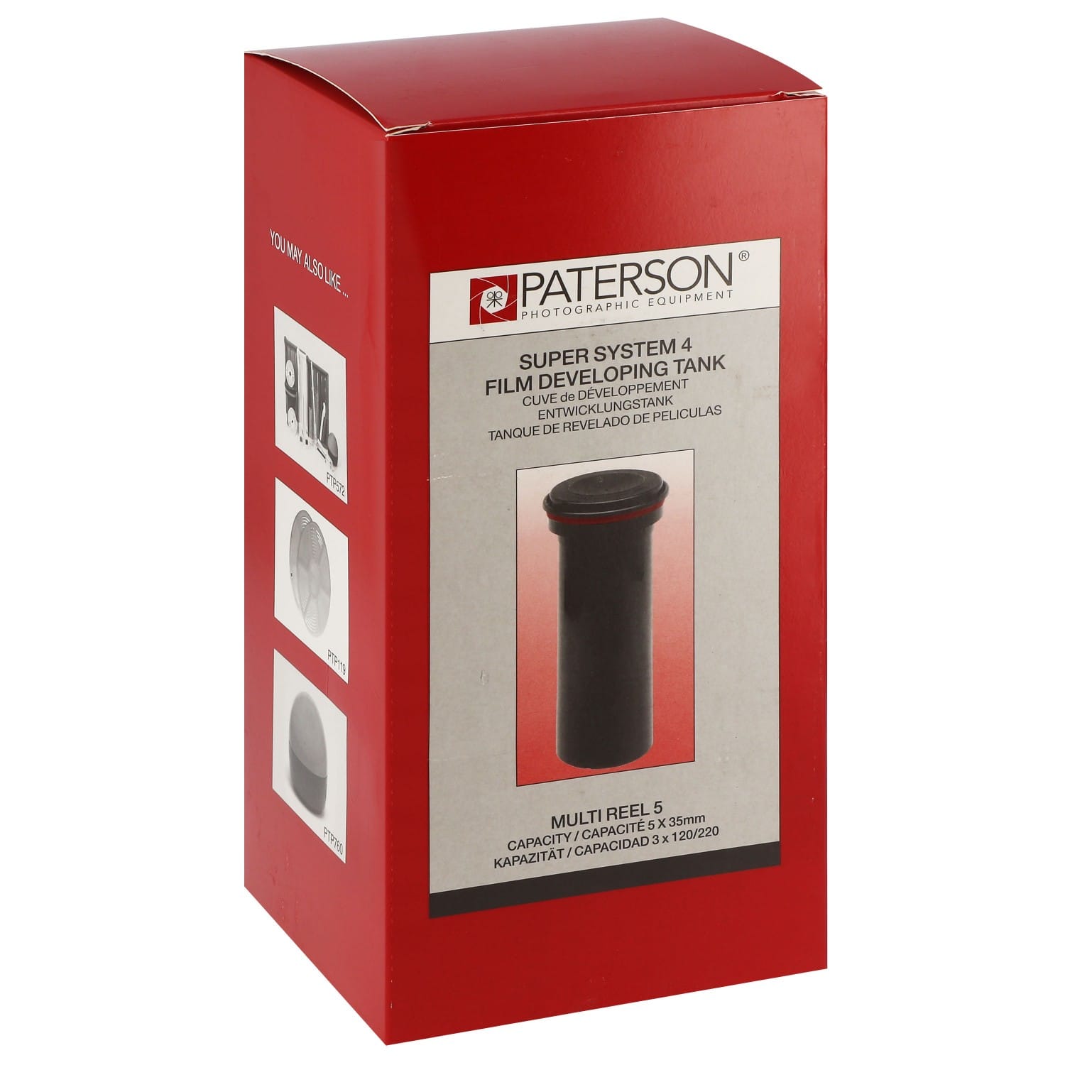 Cuve de développement film PATERSON Super System 4 Universelle - pour films 135/120/220/126/127 - Capacité 2L - Pour 5 spires