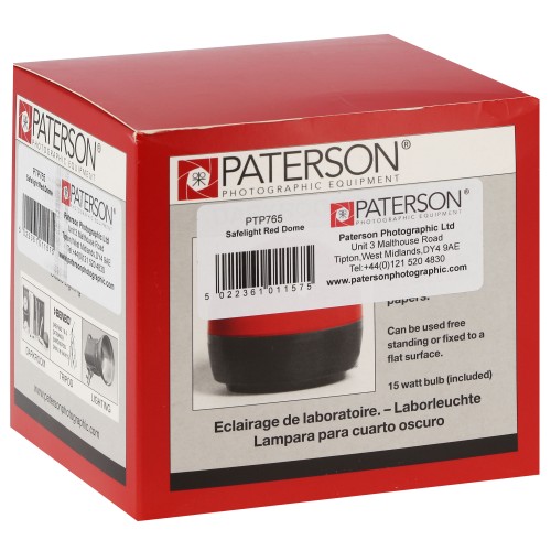 PATERSON - Dôme de remplacement pour lampe inactinique Paterson (PTP760)
