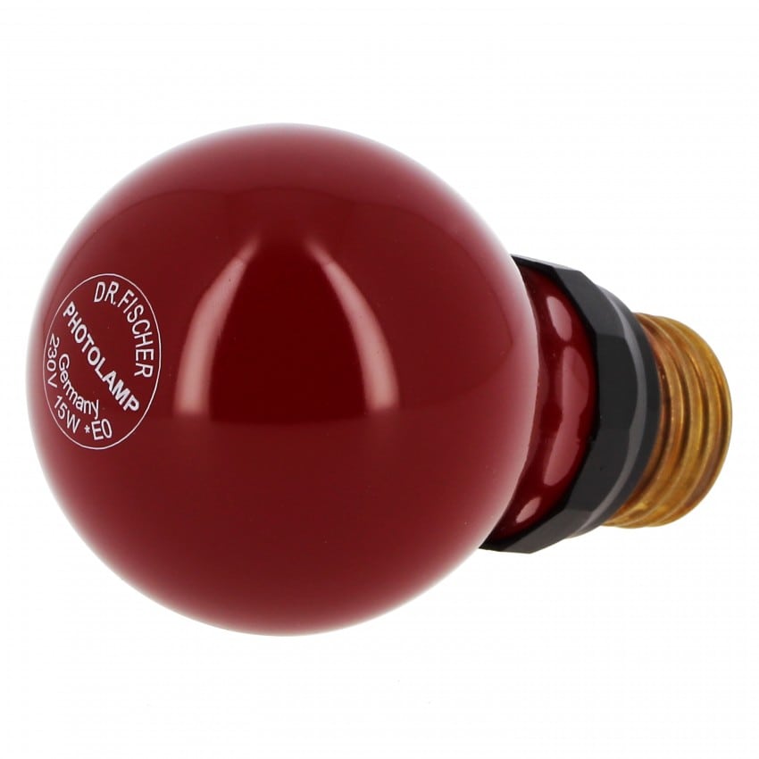 Ampoule KAISER inactinique de laboratoire Culot E27 Rouge