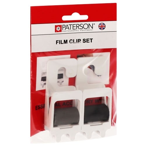 PATERSON - Pince film en plastique et acier inoxydable - Lot de 2 clips