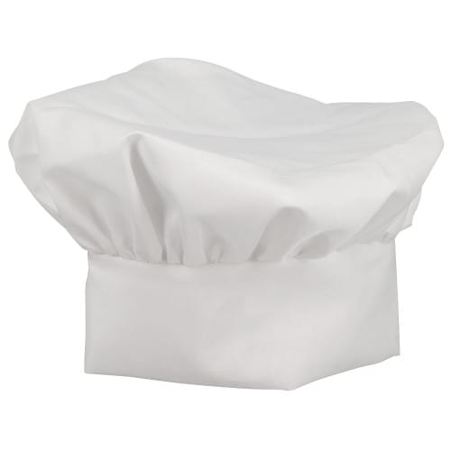 Toque de cuisinier blanc - 100% polyester sensation coton
