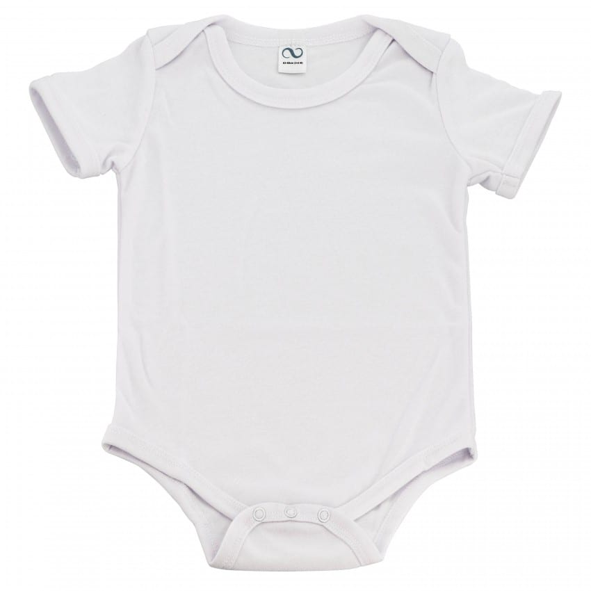 Body enfant en coton blanc 62/68cm - 3/6 mois