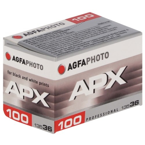 AGFA - Film noir et blanc APX 100 Format 135 - 36 poses - Vendu par 10