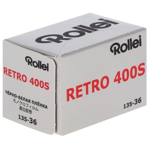 ROLLEI - Film noir et blanc RETRO 400S Format 135 - 36 poses - Vendu par 10