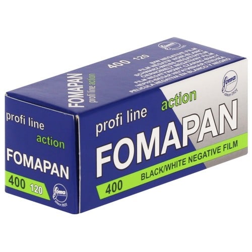 FOMAPAN - Film noir et blanc PROFI LINE ACTION 400 Format 120 - Vendu par 10
