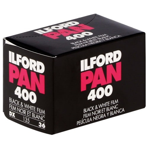 ILFORD - Film noir et blanc PAN 400 Format 135 - 36 poses - Vendu par 10