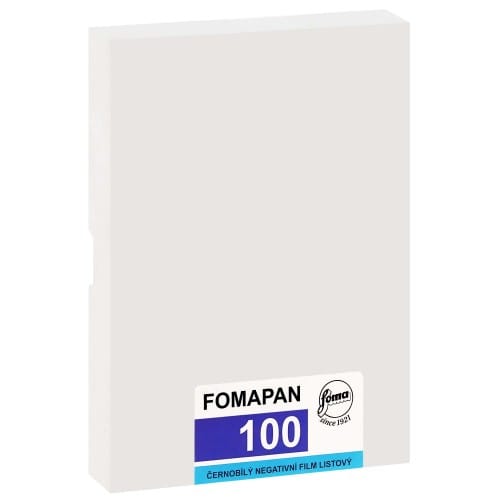 FOMAPAN - Film noir et blanc 100 Format 4x5 inch - 50 feuilles - à l'unité