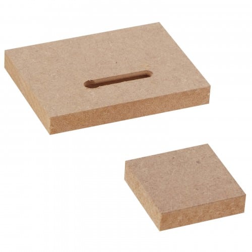 Panneau ChromaLuxe - Supports de fixation murale (MDF) 76 x 101 + 50 x 50 mm - épaisseur 12.7mm