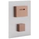 Panneau ChromaLuxe CHROMALUXE - Supports de fixation murale - Dim. 76.2x101.6 + 50.8x50 x12.7mm