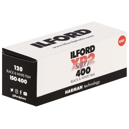 ILFORD - Film noir et blanc XP2 SUPER 400 Format 120 - Vendu par 10