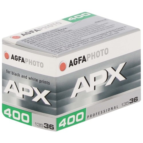 AGFA - Film noir et blanc APX 400 Format 135 - 36 poses - Vendu par 10