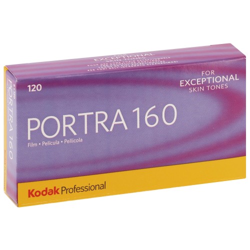 KODAK - Film couleur PORTRA 160 Format 120 - Pack de 5 (Péremption 08/24)
