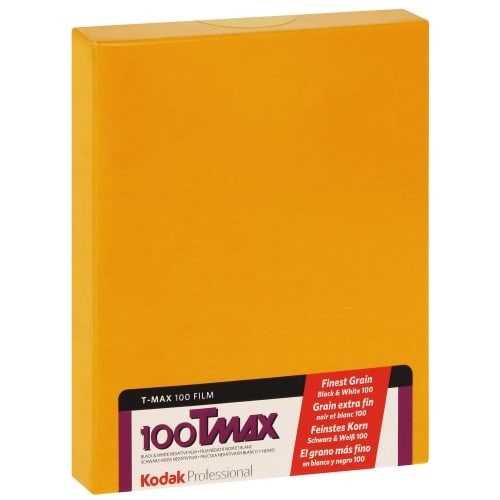 KODAK - Film noir et blanc TMAX 100 Format 4x5 inch - 10 feuilles - à l'unité