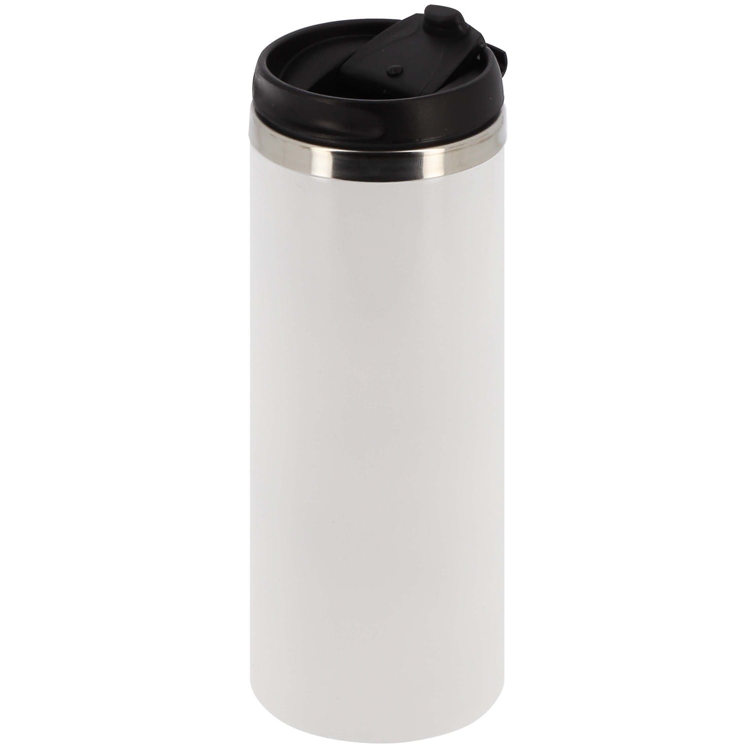 Mug en acier inoxydable TECHNOTAPE de voyage 450ml (15oz) Blanc