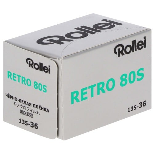 ROLLEI - Film noir et blanc RETRO 80S - Format 135 - 36 poses - à l'unité