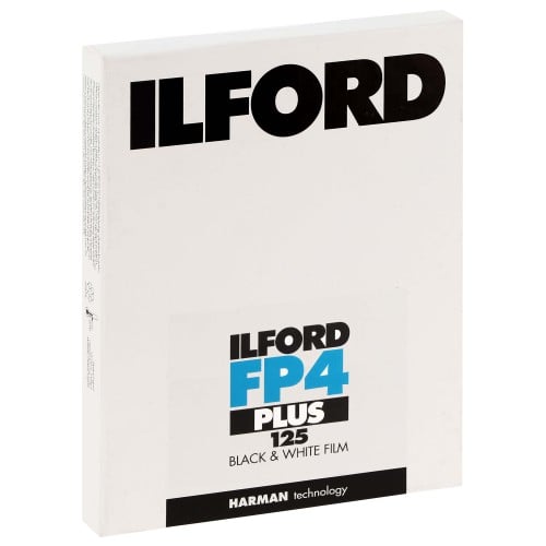 ILFORD - Film noir et blanc FP4 PLUS 125 Format 4x5 inch - 25 feuilles - Vendu par 10