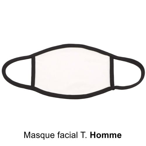 Masque facial Homme pour sublimation à l'unité (sans filtre)